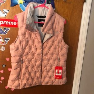 Pink North Face Vest